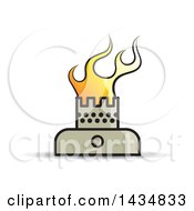 Poster, Art Print Of Stove Burner With Flames