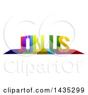 Clipart Of Colorful Words JOIN US With Shadows On White Royalty Free Illustration