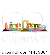Clipart Of Colorful Words JUICE CLEANSE With Shadows On White Royalty Free Illustration
