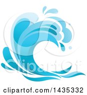 Poster, Art Print Of Blue Splash Wave