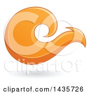 Clipart Of A Floating Abstract Squirrel With A Shadow Royalty Free Vector Illustration by cidepix