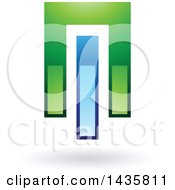 Clipart Of An Abstract Power Button Or Glossy Design With A Shadow Royalty Free Vector Illustration by cidepix