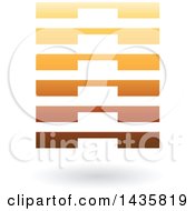 Poster, Art Print Of Floating Abstract Rectangle With Layers And A Shadow