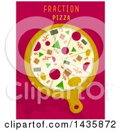 Poster, Art Print Of Fraction Pizza Math Design