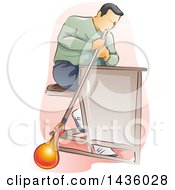 Poster, Art Print Of Male Glass Blower Worker