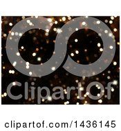 Poster, Art Print Of Christmas Background Of Stars And Sparkly Bokeh Flares
