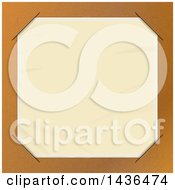 Poster, Art Print Of Brown Paper Picture Holder With A Blank Photo