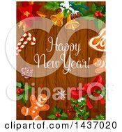 Poster, Art Print Of Happy New Year Greeting Design