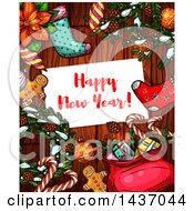 Poster, Art Print Of Happy New Year Greeting Design