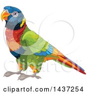 Poster, Art Print Of Cute Rainbow Lorikeet Bird