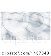 Poster, Art Print Of Background Of 3d Snow On The Ground