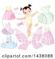 Poster, Art Print Of Cute Asian Girl With Dress Up Clothes And Accessories