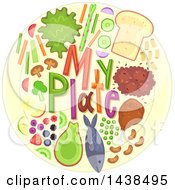 My Plate Text With Food