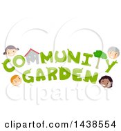 Poster, Art Print Of The Wprds Community Garden Surrounded By Village Residents