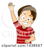 Poster, Art Print Of Happy Brunette White Boy