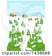 Poster, Art Print Of Rural Town On A Winter Day