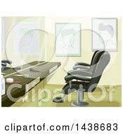 Poster, Art Print Of Barber Shop Counter And Chairs