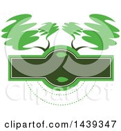 Clipart Of A Go Green Or Landscaping Design Royalty Free Vector Illustration