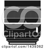 Clipart Of A Black And White Camera Lens Royalty Free Vector Illustration