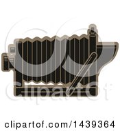 Clipart Of A Vintage Bellows Camera Royalty Free Vector Illustration
