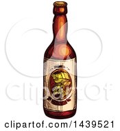 Poster, Art Print Of Sketched Beer Bottle
