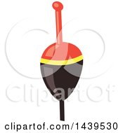 Clipart Of A Fishing Bobber Royalty Free Vector Illustration