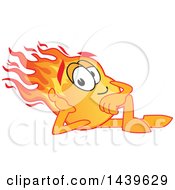 Clipart Of A Comet School Mascot Character Relaxing Royalty Free Vector Illustration