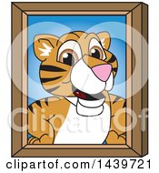 Tiger Cub School Mascot Character Portrait