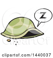 Poster, Art Print Of Sleeping Tortoise Inside His Shell