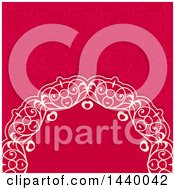 Poster, Art Print Of Swirly Ornate Heart And Floral Background