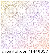 Poster, Art Print Of Colorful Pastel Flower Pattern Background