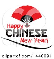 Poster, Art Print Of Happy Chinese New Year Design With A Hand Fan