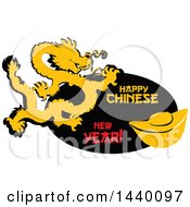 Poster, Art Print Of Happy Chinese New Year Design With A Dragon
