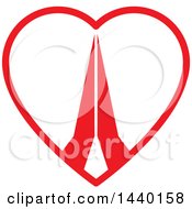 Poster, Art Print Of Pair Of Prayer Or Namaste Hands In A Heart
