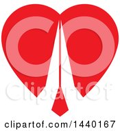 Clipart Of A Pair Of Prayer Or Namaste Hands In A Heart Royalty Free Vector Illustration