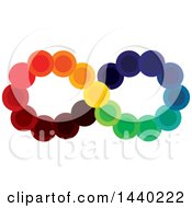 Clipart Of A Colorful Infinity Symbol Royalty Free Vector Illustration