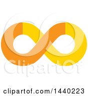 Poster, Art Print Of Yellow And Orange Infinity Symbol