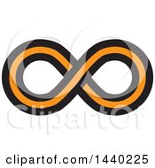Poster, Art Print Of Black And Orange Infinity Symbol