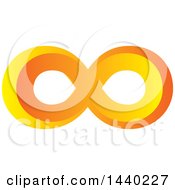 Poster, Art Print Of Yellow And Orange Infinity Symbol