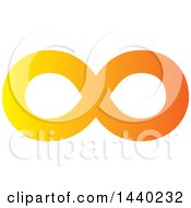 Poster, Art Print Of Yellow And Orange Infinity Symbol