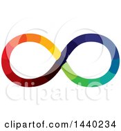 Clipart Of A Colorful Infinity Symbol Royalty Free Vector Illustration