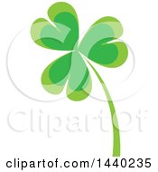 Poster, Art Print Of Green St Patricks Day Shamrock Clover Leaf And Stalk