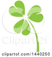 Poster, Art Print Of Green St Patricks Day Shamrock Clover Leaf And Stalk