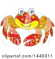Poster, Art Print Of Cartoon Happy Crab