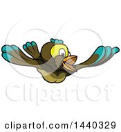 Poster, Art Print Of Cartoon Flying Bird