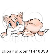 Clipart Of A Cartoon Cat Royalty Free Vector Illustration by dero