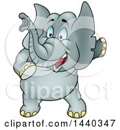 Poster, Art Print Of Cartoon Elephant Pointing
