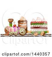 Poster, Art Print Of Layered Cake Train