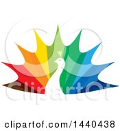 Poster, Art Print Of Colorful Peacock Logo