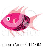 Pink And Black Marine Fish
